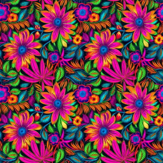 Neon Florals Seamless
