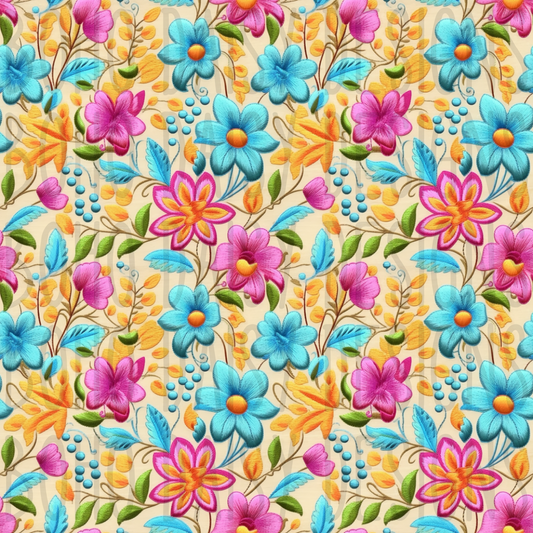 Vibrant Florals Seamless