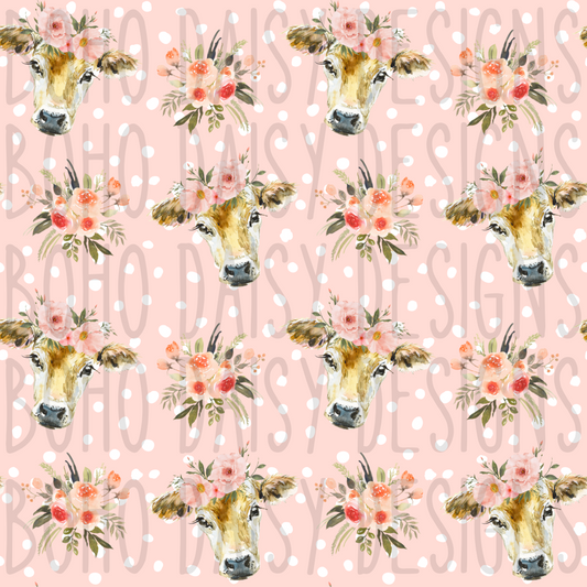 Floral Cow