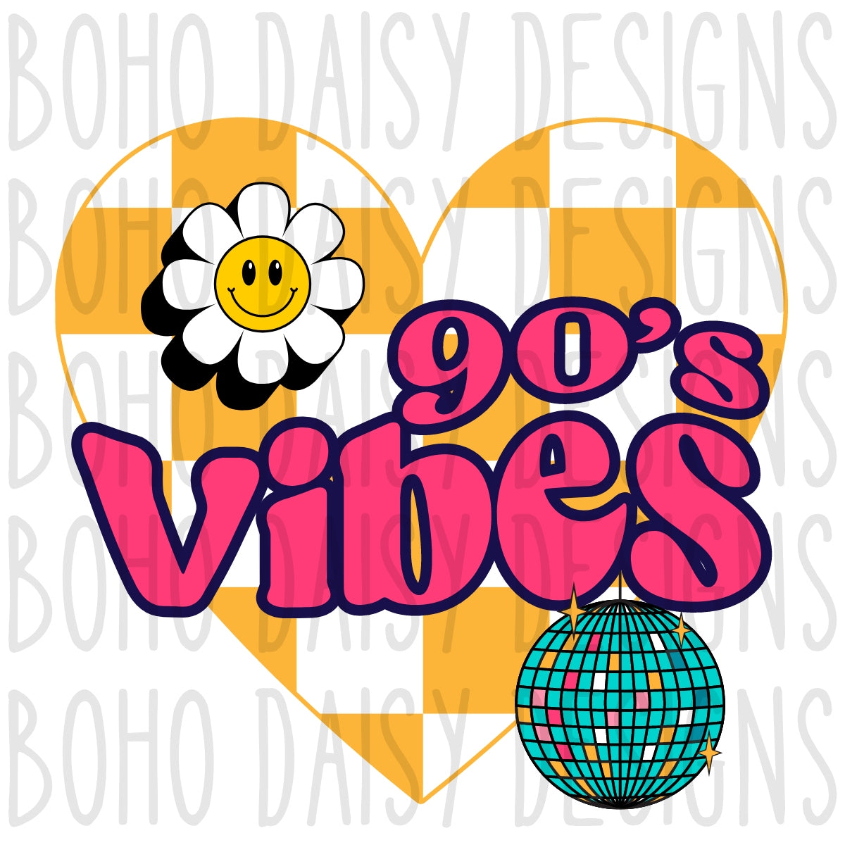 90s Vibes PNG
